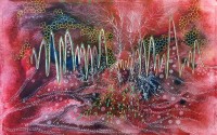 Mariya Shaikh, 20 x 30 inches, Acrylic on Canvas, Abstract Painting, AC-MSH-009